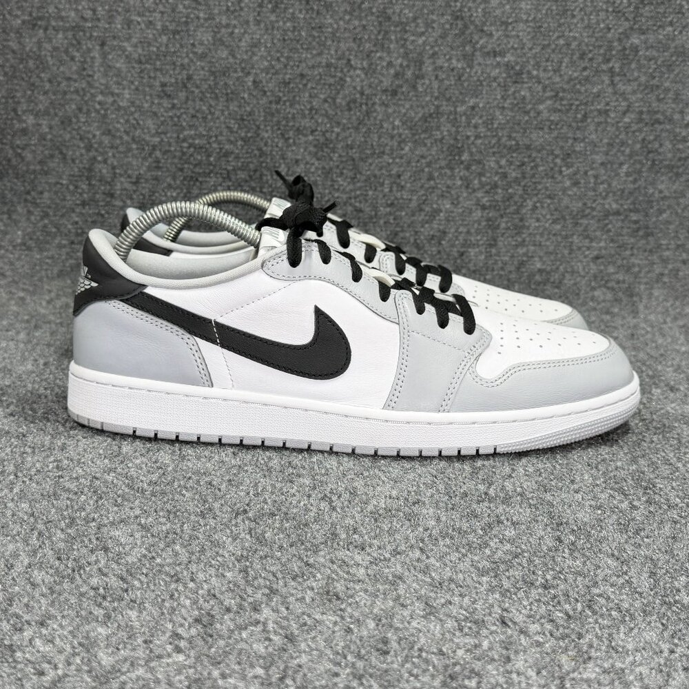 Jordan Low Top Sneakers in White, Gray & Black